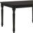  48" Black Solid Wood Dining Table
