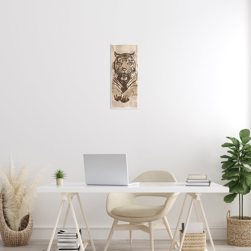 «Tigre féroce», art mural par Andrew Cooper