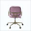 Chaise de bureau en cuir fleur-876347619