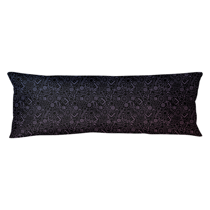 Coussin lombaire rpg, Bourre en polyester, Bleu / Rose