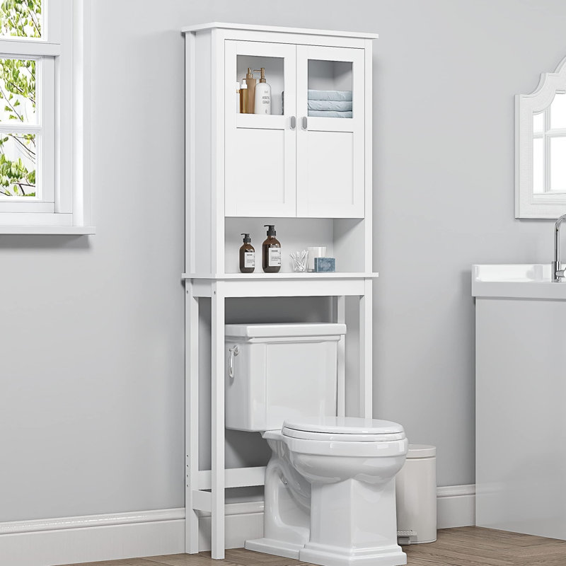 Armoire de salle de bain au-dessus de la toilette