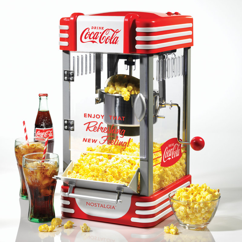 Coca-Cola 2,5 oz Nostalgia Machine à maïs soufflé pour bouilloire