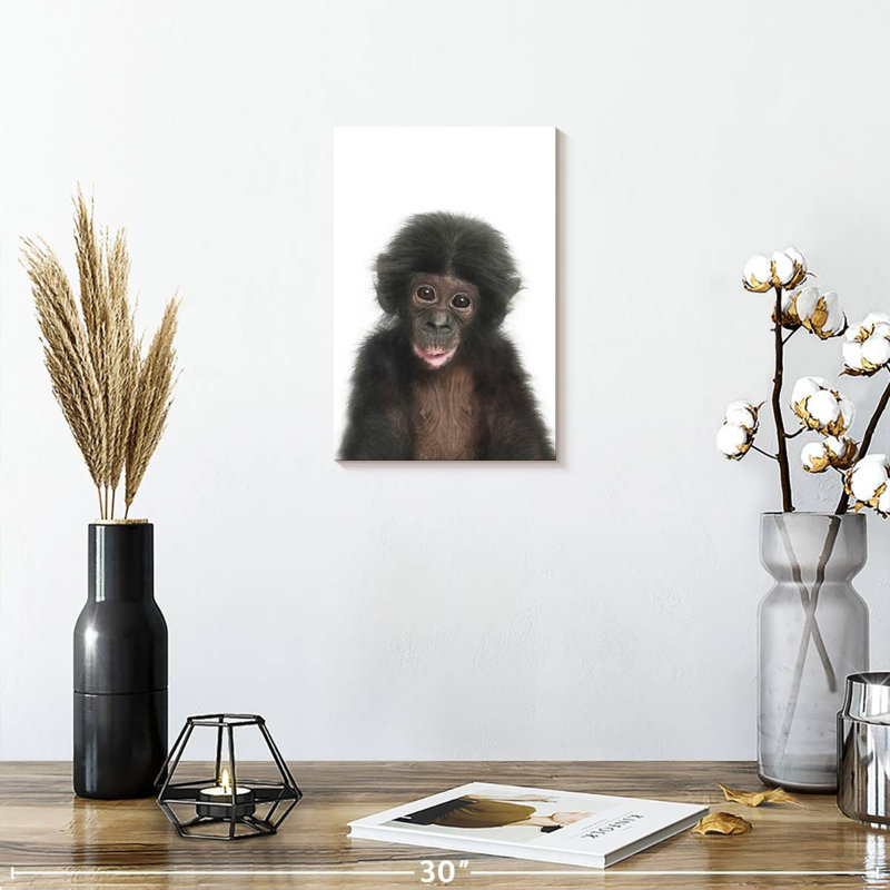 Bébé singe Brampt, H 12 po x l 8 po