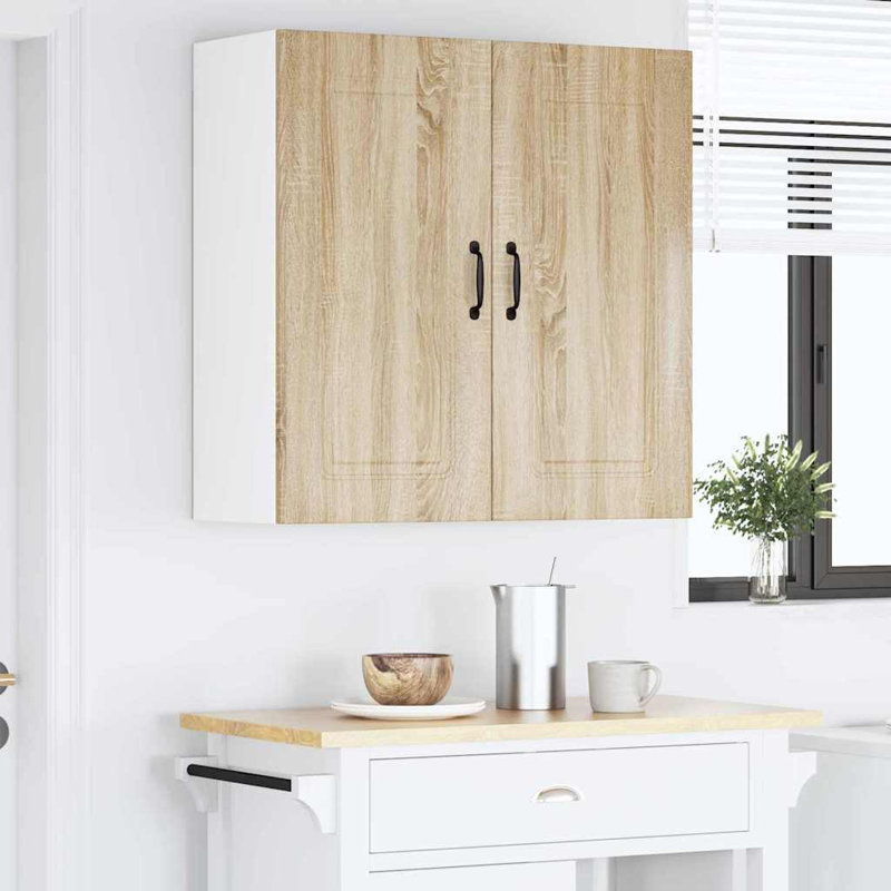 Vidaxl Kitchen Wall Cabinet Sonoma Oak 60 X 31 X 80 Cm Engineered Wood, Sonoma Oak, 80cm H x 80cm W x 31cm D