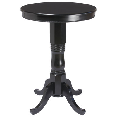 Table de pub ronde en bois Sleek