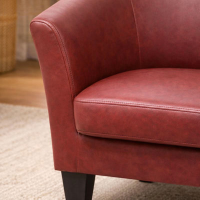 Fauteuil d'appoint en similicuir