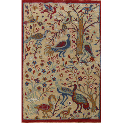 Tapis oriental à motif animalier Ziegler 4 x 6
