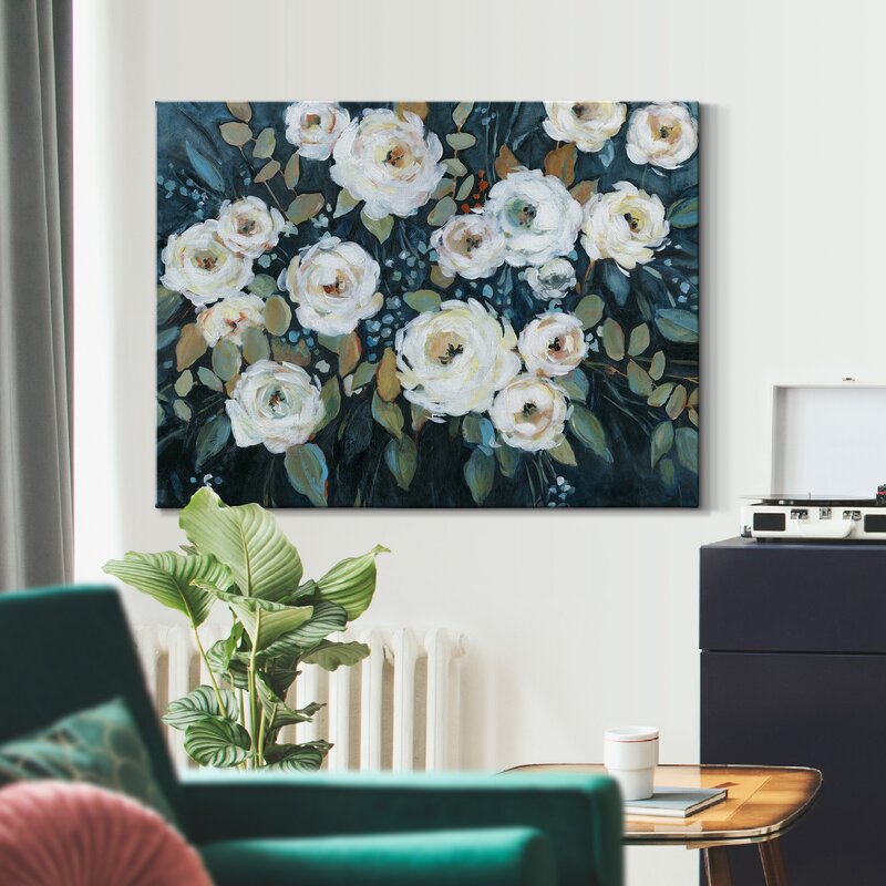 Winston Porter Moonlit Garden I On Canvas Print & Reviews | Wayfair