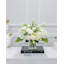White French Country Peony Vase Centerpiece