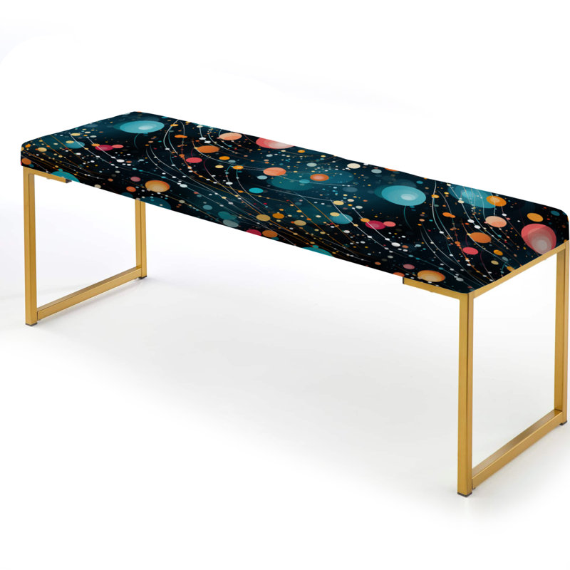 Banc rembourré à pois Celestial Allure