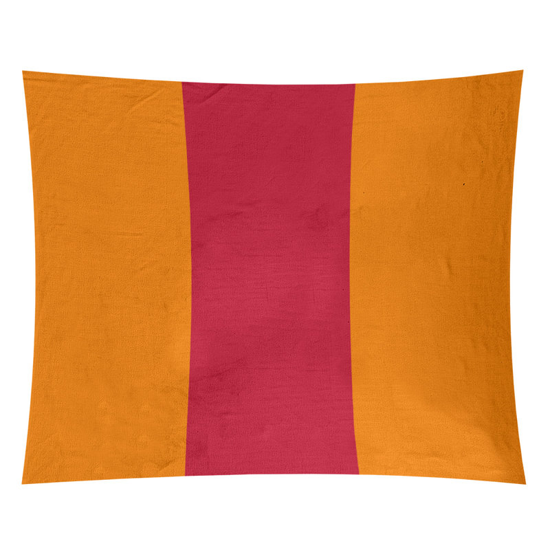 Tapisserie en polyester Tampa, H 88 po x l 104 po, Orange / Rouge