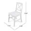 Chaise d'appoint en bois massif Gelacio-27468820