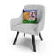 Coussin décoratif 16 po Pat Saunders-White Spring Fever