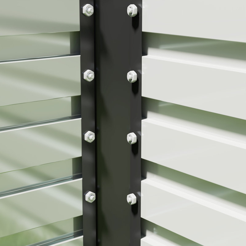 Lit de jardin surélevé galvanisé, boîte à fleurs 8 pi x 4 pi x 2 pi, gris foncé