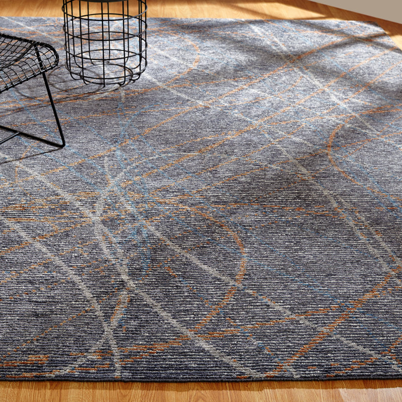 Nyson Hand Knotted Area Rug, Rectangle 10' x 14'