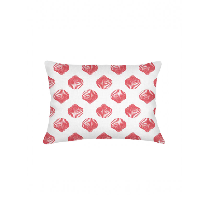 Printed Pillows Linen Geometric Pillow Cover, Red, Rectangle 20" H x 26" W