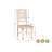 Aarohi 6 - Person Solid Wood Solid Wood Top Four Leg Dining Set-87134257