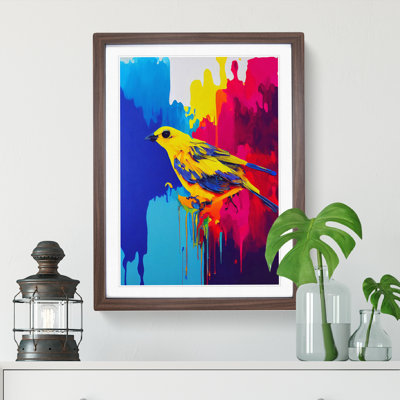 Bird Paint Drips No.1 - Wall Art