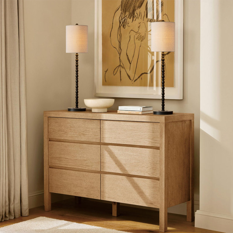 Pavanjit Buffet Lamps Table Lamps Unique Artistic Design Shade For Console Table At Landing Erea, Entryway, Buffet Or Sideboard Table At Dinning Room (Set Of 2)