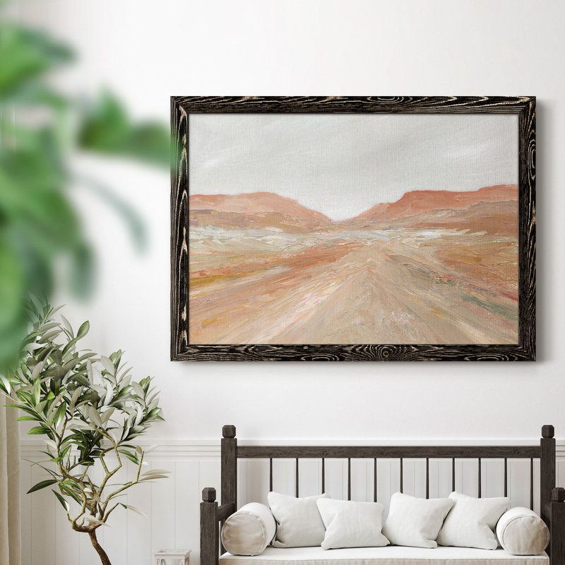 Road to Sedona - Peinture sur toile encadrée, H 31,5 po x l 23,5 po x P 1,5 po, Noir