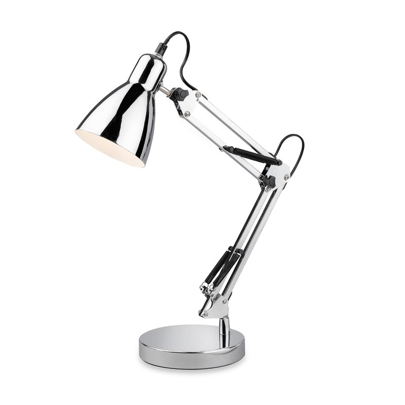 Metal Table Lamp, Chrome, Chrome, Chrome