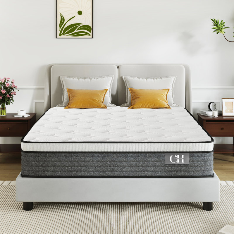  Matelas hybride mi-ferme 12 po EGOHome, Simple extra long, 12"