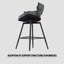 Ensemble de tabourets de bar rotatifs 360 avec repose-pieds