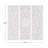 Carved Wood Wall Decor with White Floral Decorative Panels (Set Of 3)