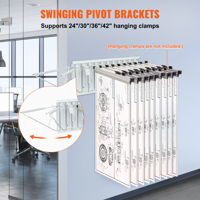 Heavy Duty Adjustable Steel Wall Mount Hanging Shelf