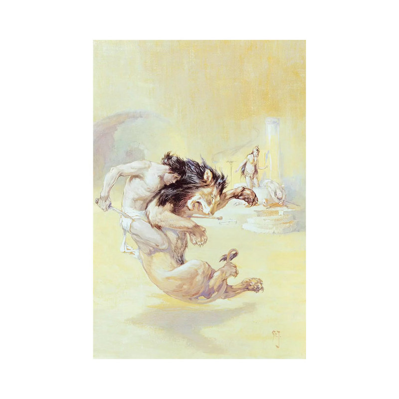 Tarzan And The Jewels Of Opar by J. Allen St. John - Wrapped Canvas Print, 66.04 cm H x 45.72 cm W x 1.91 cm D