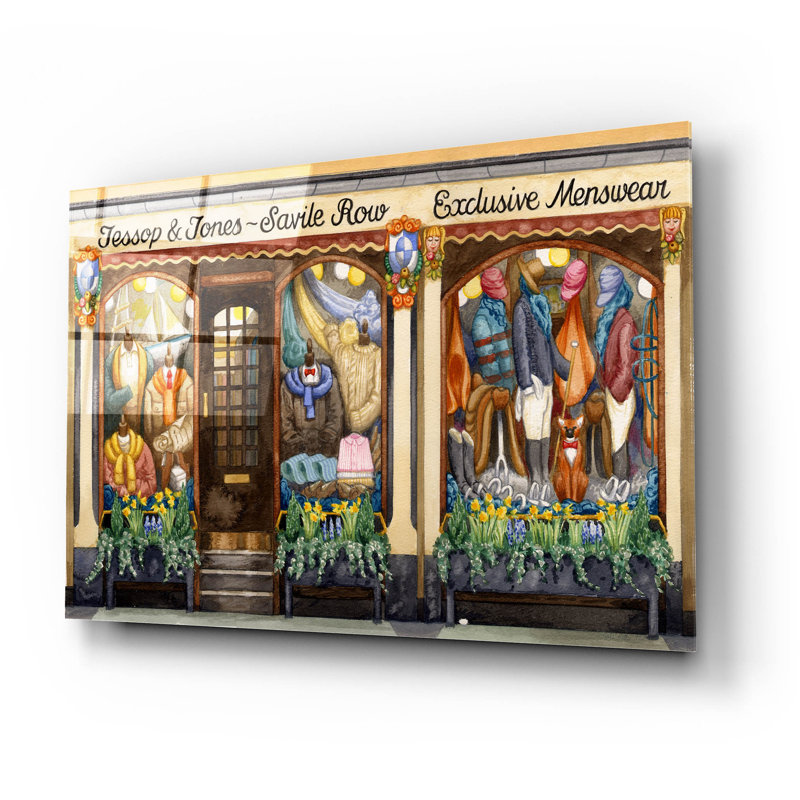  «Jessop And Jones» par Gale Pitt, art mural en verre acrylique, 24 po x 16 po, H 16 po x l 24 po