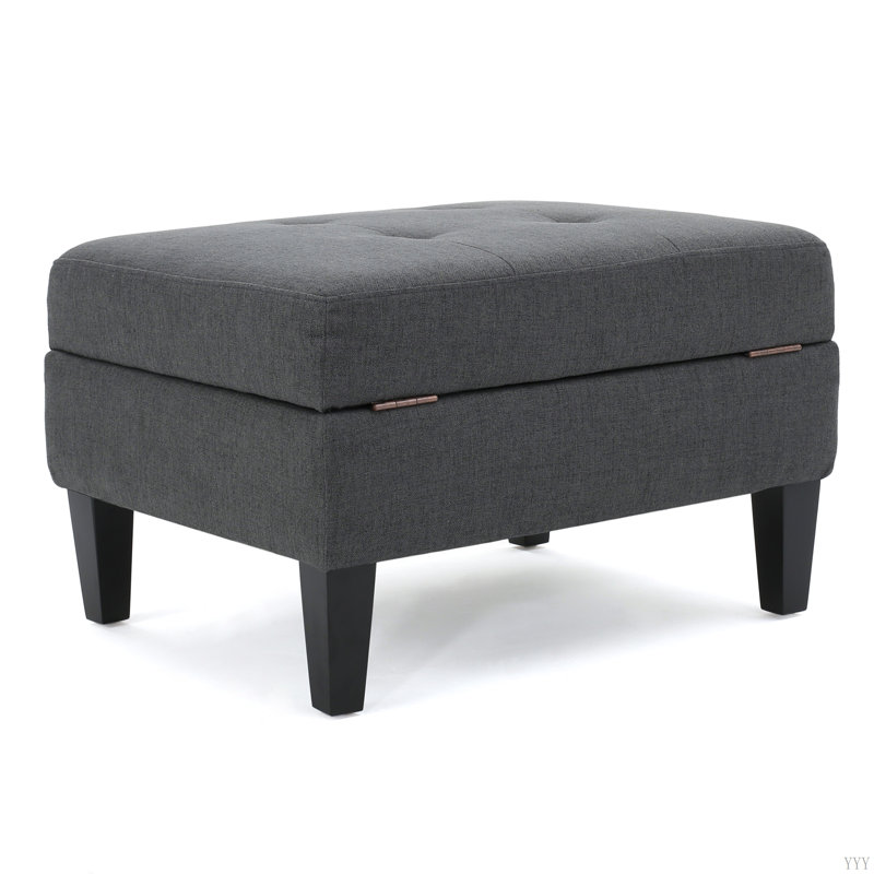 OTTOMAN DE RANGEMENT, Gris foncé