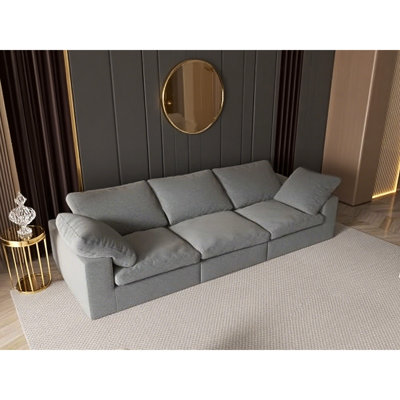 Canapé rembourré en tissu F-Concept Chenille