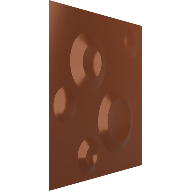 Panneau mural 3D décoratif Cole EnduraWall, H 11,88 po x l 11,88 po x P 0,38 po, Brun