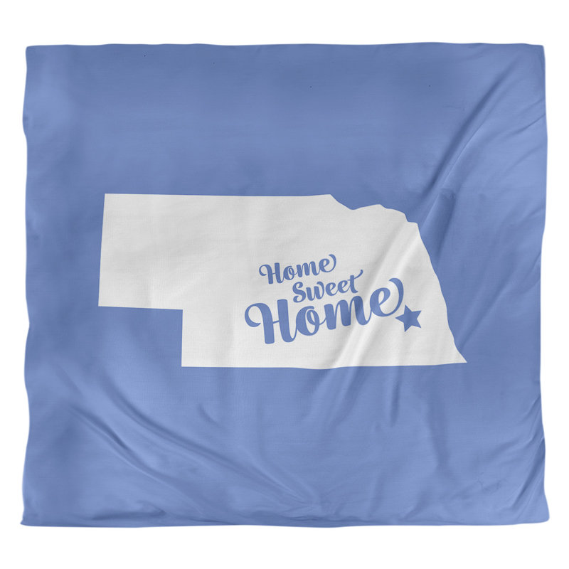 Housse de couette lincoln doux, Housse de couette pour très grand lit, Bleu, Microfibre