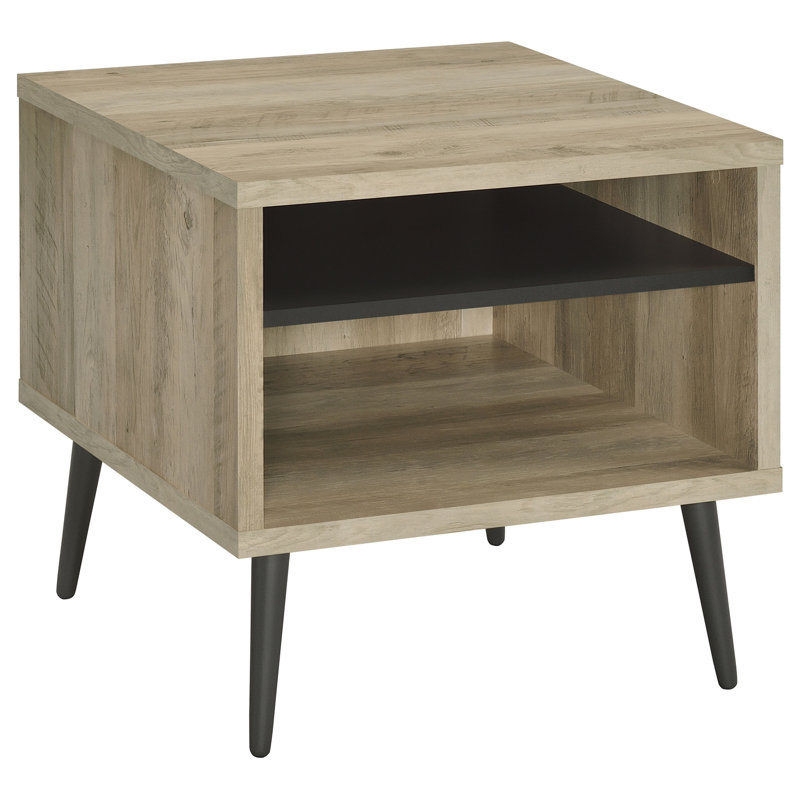 Square Engineered Wood Side End Table