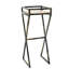 35.5" Grey Stone Slab Metal Plant Stand - Chip- Finish, 12.25" X 0.50" Platform Details In Rustic Style, 14" 31.75" Leg Dimensions