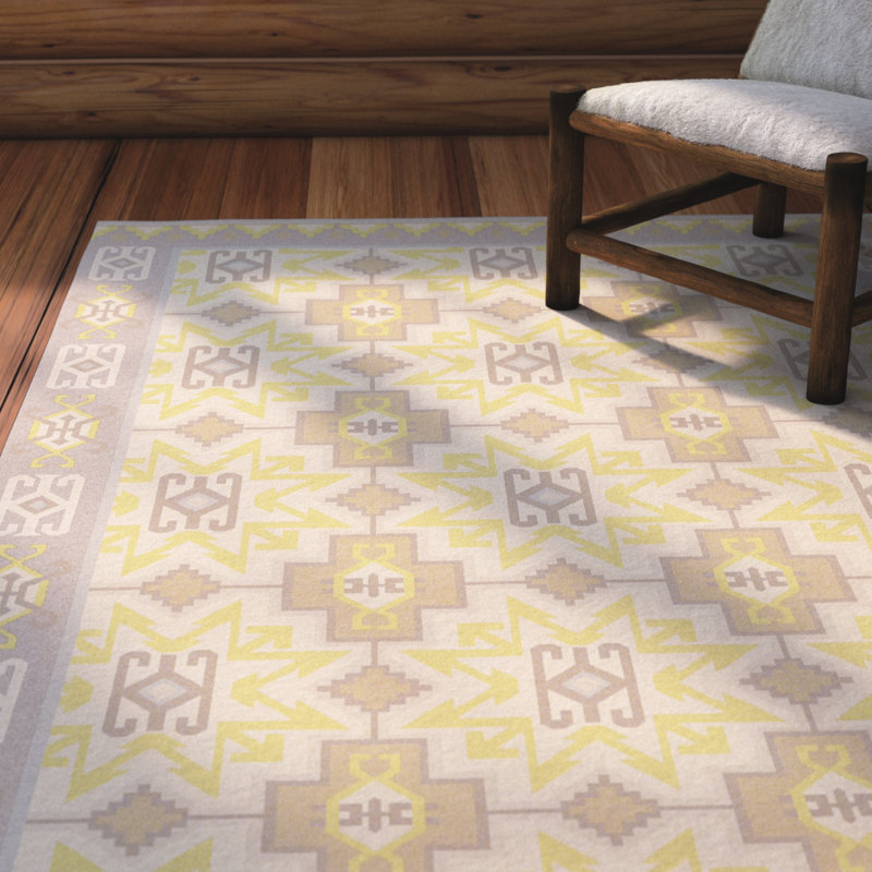 Wellsville Flatweave Wool Southwestern Indoor Rug, Rectangle 8' x 11'