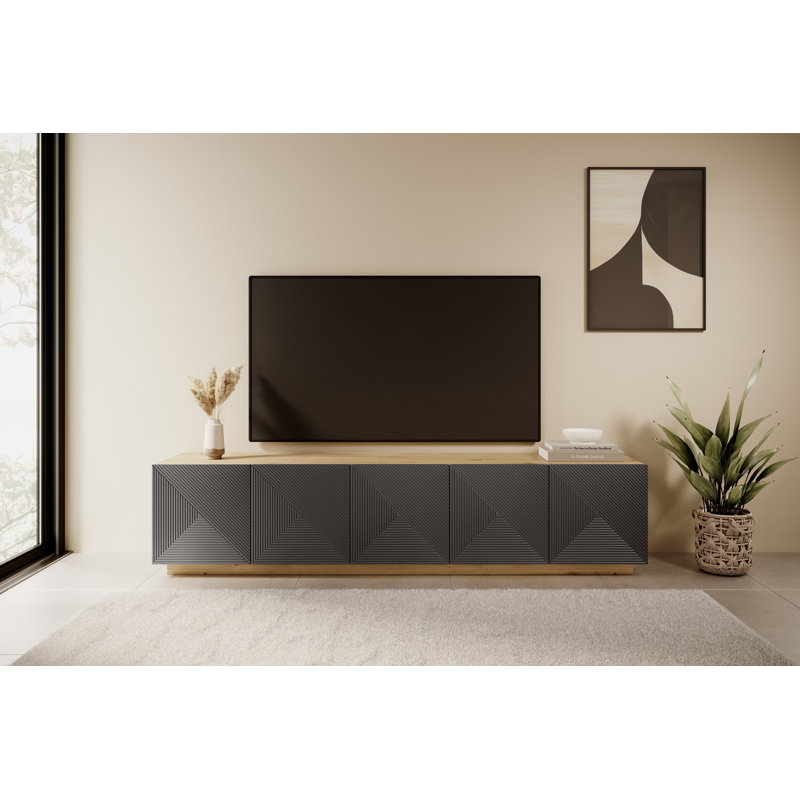Abbigale Unfinished TV Stand for TVs up to 55", Artisan/Rivier Stone