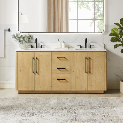 Meuble-lavabo double 72 po Laclede