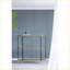 Table basse en métal noir à miroir à 3 niveaux - Luxe moderne et chic pour le rangement dans le salon Affichage