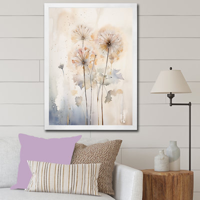 Dandelion Charm in Winter IV - Pissenlit grand, art mural