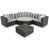 Coussin gris clair / structure grise est en rupture de stock