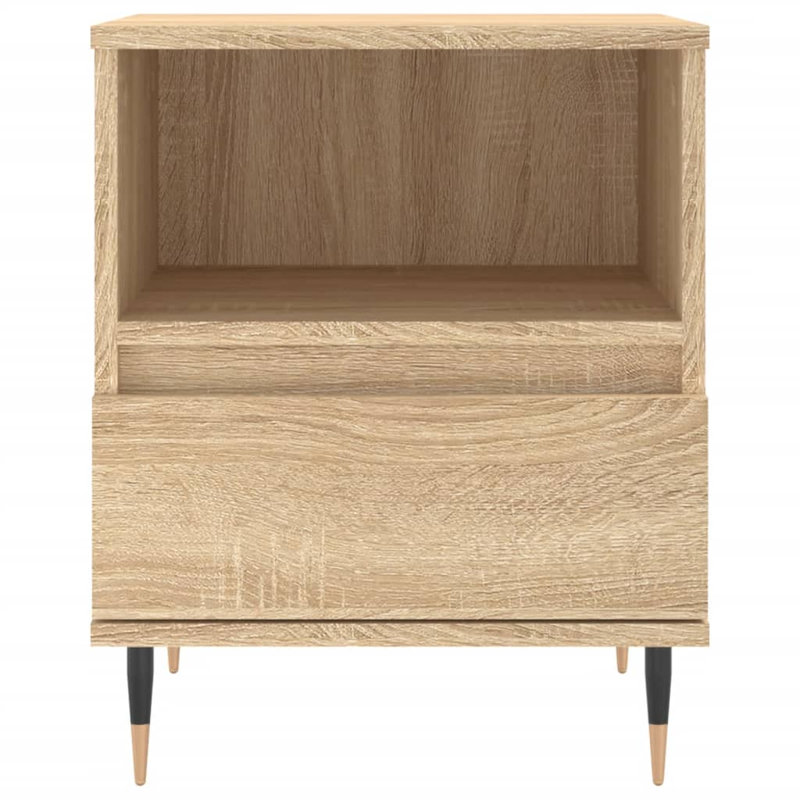 Mushaim 40cm W Manufactured Wood Bedside Table, Sonoma Oak, Individual