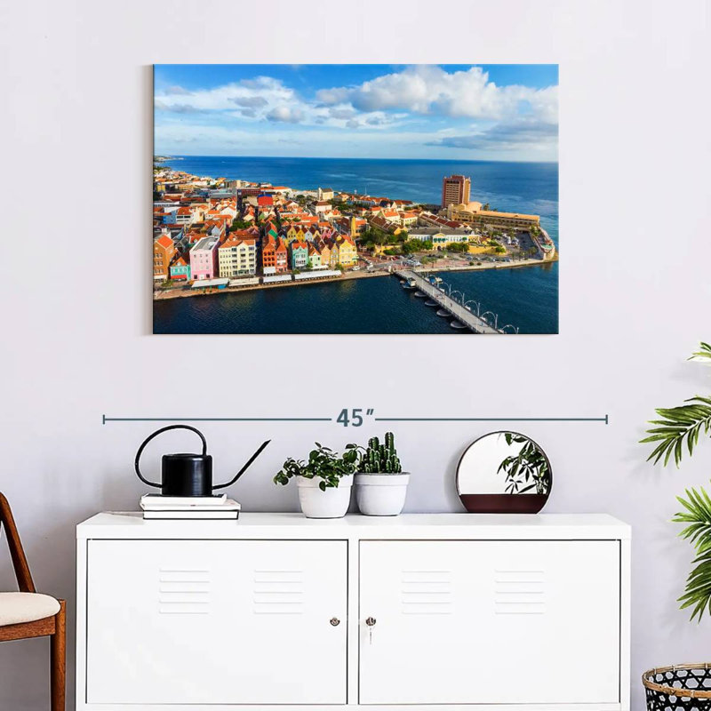 Gillard Willemstad Aerial View, 24" H x 36" W