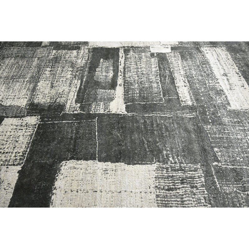Contemporary One-of-a-Kind Rectangle 8'1" X 9'11" Hand Knotted Area Rug
