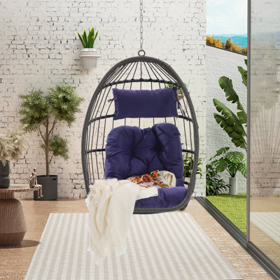 Outdoor Garden Rattan Egg Swing Chair Hanging Chair