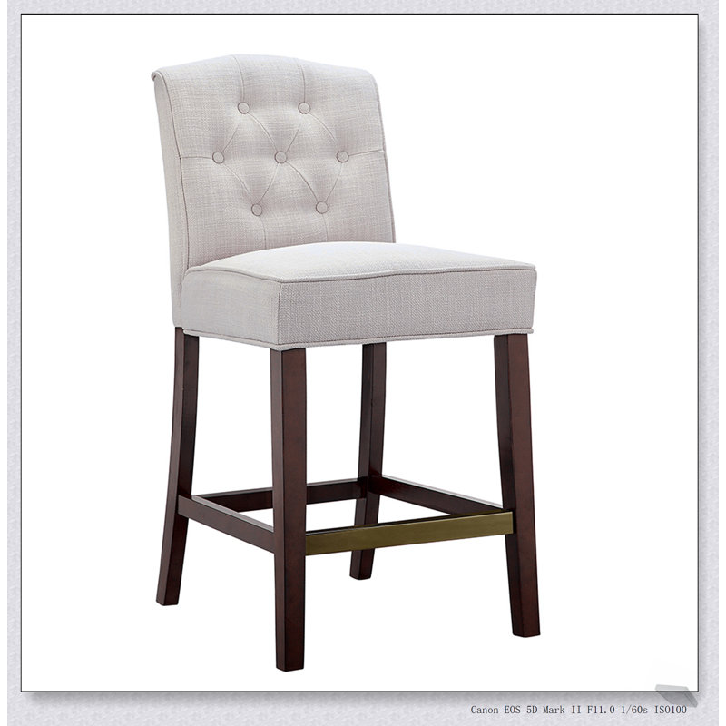 Élégant tabouret de comptoir capitonné avec support dorsal confortable et fabrication durable pour les cuisines et les bars modernes