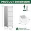 Classeur vertical à 4 tiroirs verrouillables en métal sur roulettes - Armoire verrouillable robuste pour la maison et le bureau-506325539