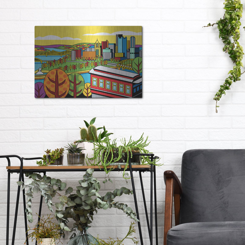 «Pittsburgh Incline Autumn Pop» par Ron Magnes, H 12 po x l 16 po